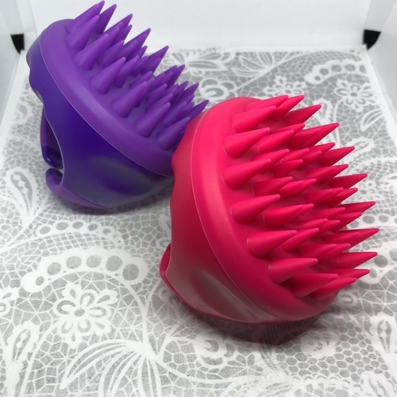 NEW Scalp Massager Shampoo Brush Scalp Brush Hair Scrubber NWT pack of 2 - Picture 3 of 9